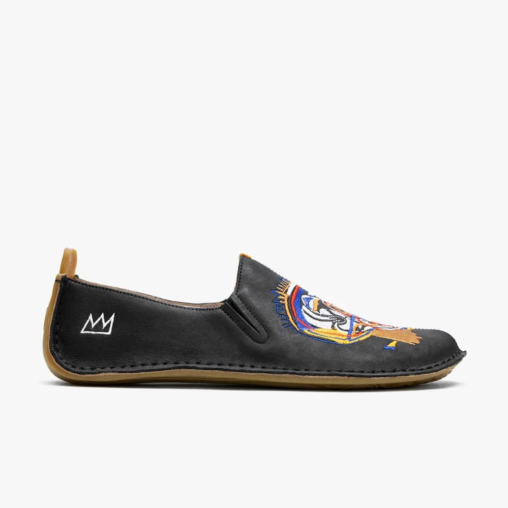 Vivobarefoot Ababa Basquiat Svart Slip On Sko Dame [8-EYVW]